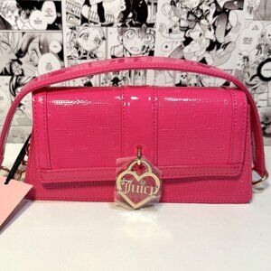 NWT Juicy Couture Y2K Style Simply Perfect Shoulder Bag Pink Flash